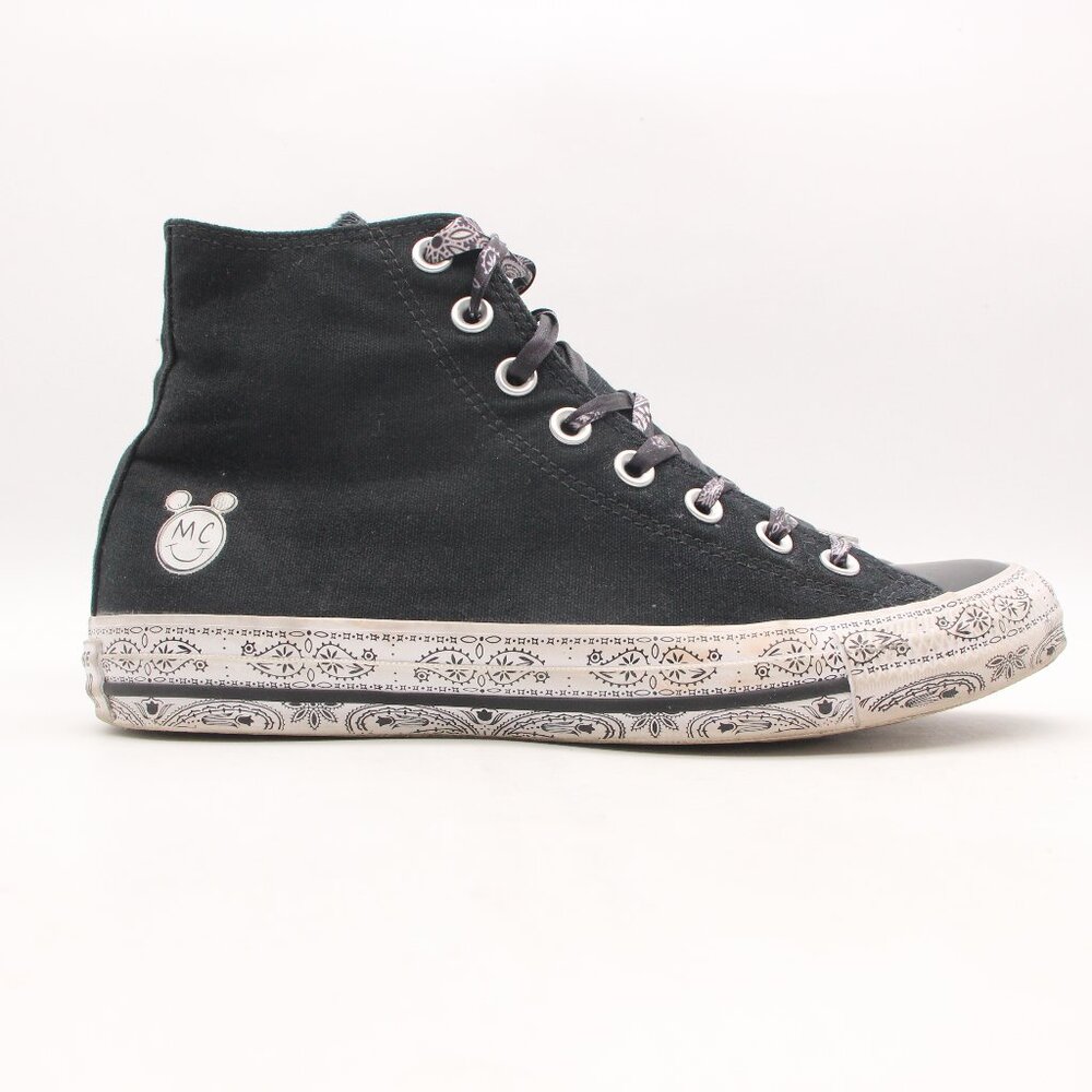 Converse X Miley Cyrus Women's 9.5 Men's 7.5 Black Canvas High Top Sneakers